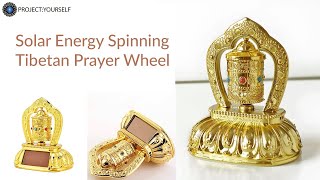 Solar Energy Spinning Tibetan Prayer Wheel