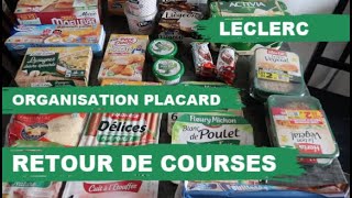 [RETOUR DE COURSES] ▶HAUL LECLERC AVEC PRIX ! (JANVIER 2020) LES MENUS + ORGANISATION DU FRIGO