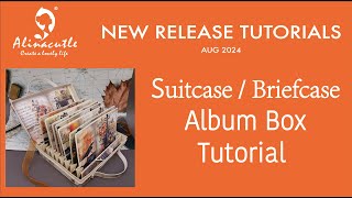 01 | Suitcase / Briefcase Photo Box / Gift Box Tutorial - #Alinacutle #AlinaCraft #diybox