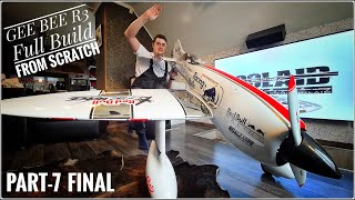 RC Gee Bee R3 Part 7: Final assembly,  Oracover Film Covering, Paint Job, 3D printed airplane