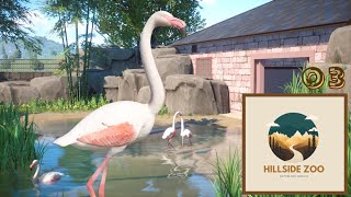 Flamingos playground - HILLSIDE ZOO 03 - Planet Zoo