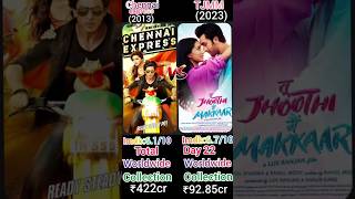 Tu jhoothi main makkar V/s Chennai express movie box office collection comparison #shortfeed