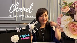 English | Chanel 21A Mini O Case Unboxing | What fits inside my Seasonal Flap and Small Coco Handle?