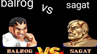 balrog vs sagat + vega  street fighter 2   who will win ??