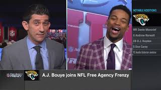 Jaguars CB A.J. Bouye reveals why he rooted for the Patriots in SB LII | Mar 16, 2018