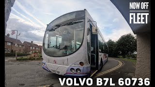 60736 (Now Off Fleet) Volvo B7L Dead Run