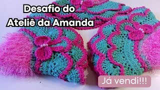 Vlog de produção de tapete para o desafio da Amanda/ Nunca fiz esse modelo/combinação diferente