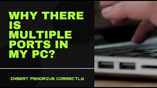 How to Properly Insert a USB Drive | Why There Are Multiple Ports | Master USB Insertion #shortvideo