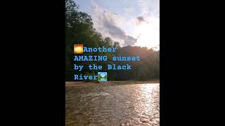 🏕Standing in a beautiful #river 🏞#camping #sunset  #naturesounds #relaxing #scenery #summer #chill