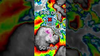 Potential tropical cyclone SIX forms in the Gulf of Mexico #tropicalcyclone #weather