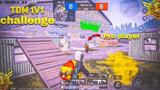 Pro Player CHALLENGE me 1vs1 in TDM 😱 WHO IS BETTER? | FASTER PLAYER PUBG BGMI