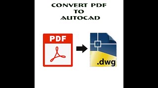 Convert pdf to autocad file in 2 minutes