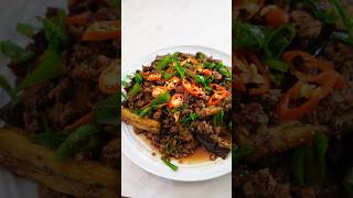 Terong tumis daging, tapi bukan daging beneran? #jakartabanget #ngeshortsbareng #shortvideo #shorts