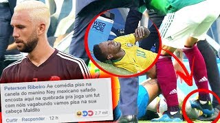 OS MELHORES COMENTÁRIOS EM CIMA DO MEXICANO QUE PISOU NO NEYMAR!