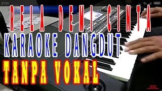 rela demi cinta karaoke koplo lirik tanpa vokal ,nada cewe