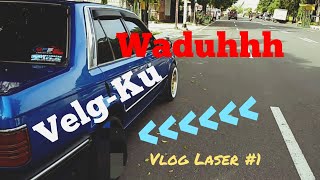 Ford Laser GL Vlog 1# Repair Velg Enkei Compe