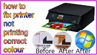 how to fix printer not printing correct colour