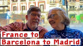 France to Barcelona to Madrid with stops in Roses, Portlligat and Aiguablava