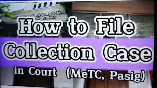 How to File a Civil Case for Collection of Sum of Money in Court #pautang #utang #sharedmoments