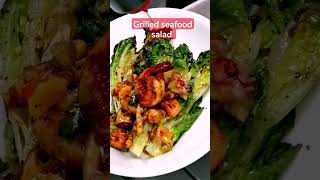 how to plating seafood salad🥗 #seafoodsalad #food #shorts