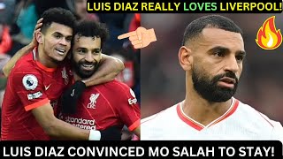 Fans loved what Luis Diaz did to convince Mo Salah stay at Liverpool!