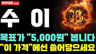 [수이 sui 코인전망] 목표가 "5,000원" 봅니다, "이 가격"에선 쓸어담으세요 !