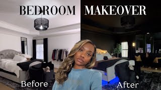 LUXURY BEDROOM MAKEOVER! I PAINTED MY ENTIRE ROOM BLACK AND I LOVE ITTT!