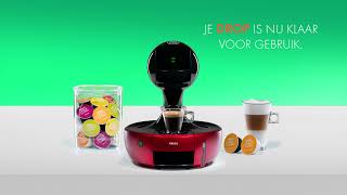 De aan/uit knop brandt geel - NESCAFÉ® Dolce Gusto® Drop Koffiemachine