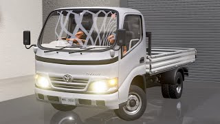 Необычный краш-тест с манекенами Toyota Dyna в BeamNG.drive