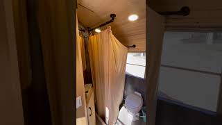 Luxury Bathroom in a School Bus? Tour our Tiny Home Skoolie Bathroom! #tour #homemade #travel