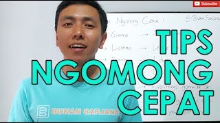 Tips ngomong cepat | English speaking tips - How to speak English fast