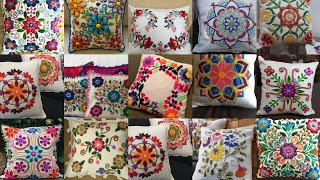 Colourfull hand embroidered cushion - pillow covers latest pattern designs Mexican - Brazilian