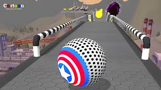 Rolling Ball Sky Escape - Gameplay SpeedRun All Levels 594