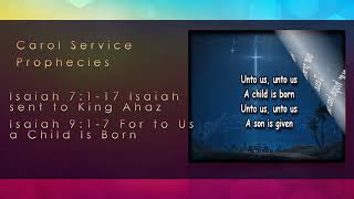 Carol Service Prophecies (Isaiah 7:13-16 & 9:1-7)