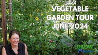 Organic Vegetable Garden Tour | Raised Beds | June 2024