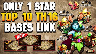 Top 10 UNBEATABLE TH16 Base Link | Only 1 Star TH16 War Base + Legend Base Link | Town Hall 16 Base