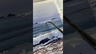 Gouache sketchbook painting #shorts #paintingshorts #gouache #artshorts #landscapepainting