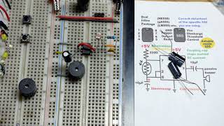 Passive Buzzer Set By Light Level LDR Astable 555 Timer Light Dependent Resistor