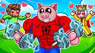 Jsem NEJSILNĚJŠÍ SPIDERMAN v Roblox Gym League!