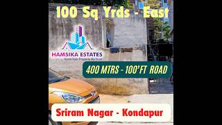 100 Sq Yrds Hostel Open Plot in Kondapur | Open Plots For Hostels | Land For Hostels in Hyderabad