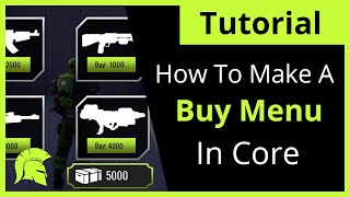 How To Make A Equipment Buy Menu In Core Games