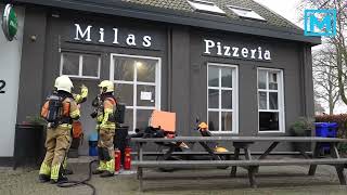 Brand bij pizzeria Milas Stationstraat Raamsdonk