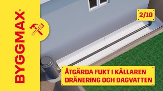 Åtgärda fukt i källaren del 2, dränering och dagvatten