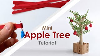 How to Craft Your Own Mini Apple Tree From Cardstock Using a Cricut SVG