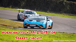 Lamborghini Huracan STO & 991.2 GT3 Cup Serres Circuit