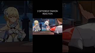 2 Different Paimon Reaction #genshin #genshinimpact #paimon