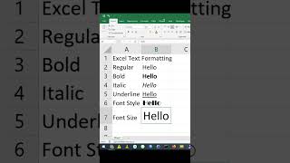 Excel Text Format Tutorial