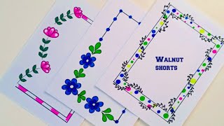 Quick and Easy border Designs/Project Work Design/ Front Page Design/Portfolio/Paper Border Design