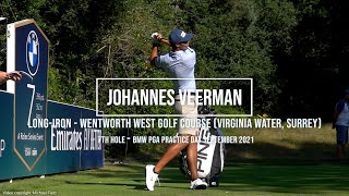 Johannes Veerman  Golf Swing Long Iron (FO views) Wentworth Golf Club (Surrey), September 2021.