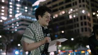 Aaron Bushnell Vigil in Austin, TX - Ronnie Speaks in Outrage on Israel/US War Machine